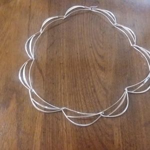 Authentic Signed Ed Levin Scalloped Link Necklace